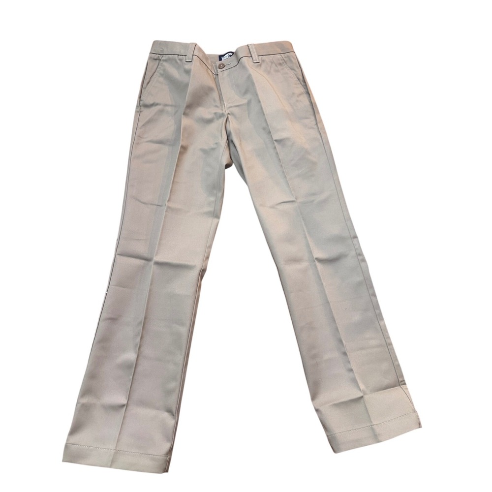 NWT 3 Pair‎ Lands End Girls Khaki Straight Leg Pants Size 12 Reg School Uniform